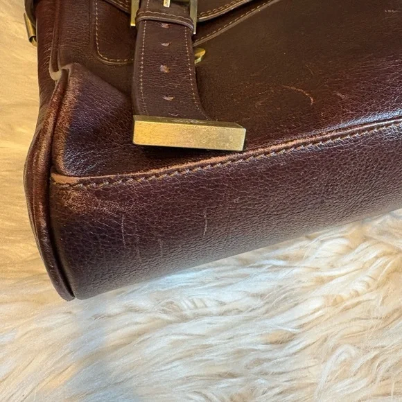 Mulberry Brown and Gold Leather Alexa Purse - Picture 6 of 15